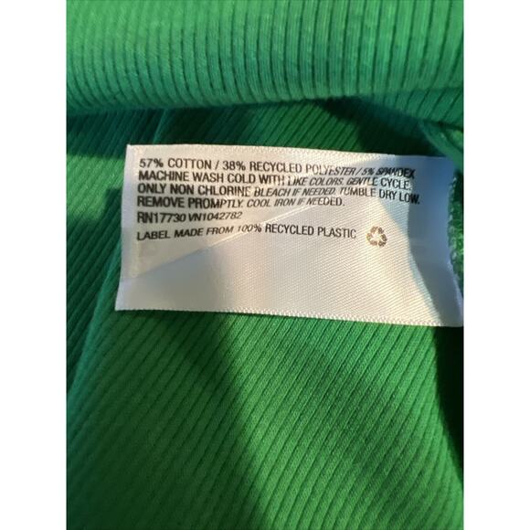 Wild Fable Dress Skater Mini Knit Pullover Ribbed Green Women's XS - Picture 3 of 6